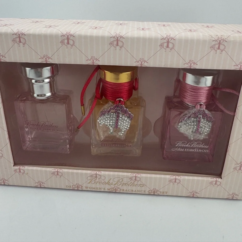 Brooks Brothers Women's Mini‎ Fragrance Trio - Pink and Gold NIB